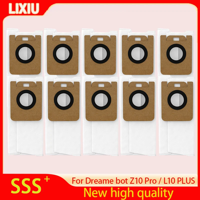 

Dust Bags For Dreame Bot Z10 Pro / L10 Plus Accessories Main Side Brush HEPA Filter Mop Cloth Robot Vacuum Cleaner Spare Parts