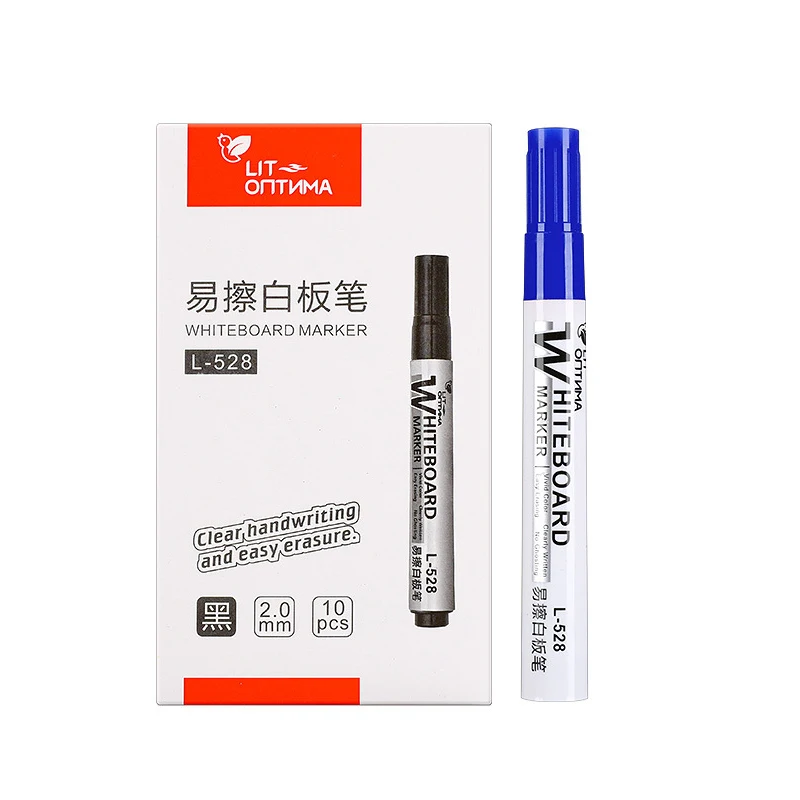 Vibrant Whiteboard Marker Set - Assorted Colors, Fine 2.0mm Nib, High-Volume Ink, Ideal