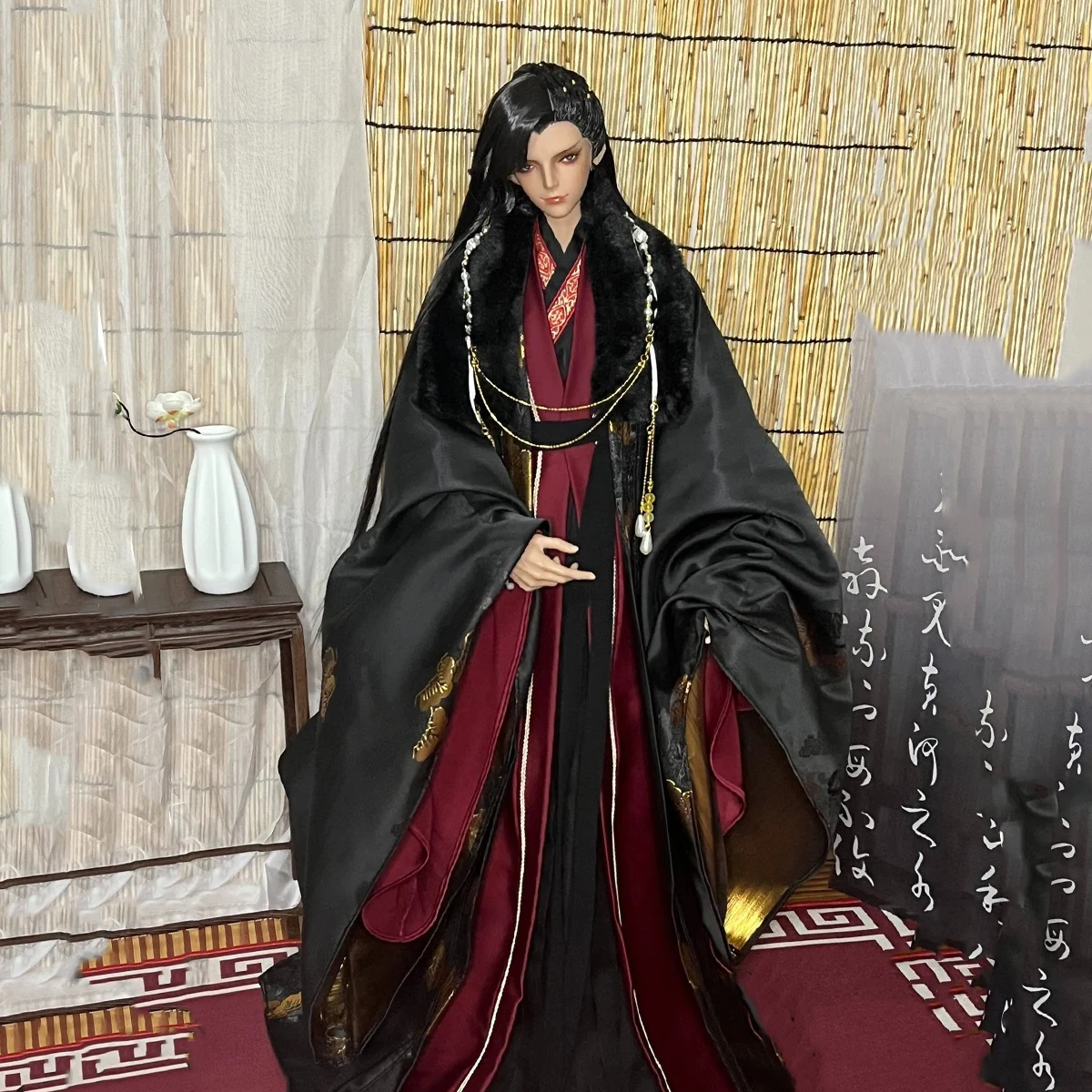 

1/3 Scale Ancient Costume BJD Clothes Chinese Hanfu Robe Samurai Outfit For BJD/SD POPO68 SSDF ID75 Uncle Doll Accessories C2053