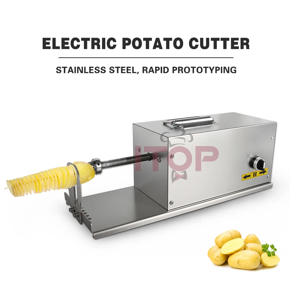 

Электрическая спиральная слайсер для картофеля ITOP со счетчиком, машина для спиральной резки картофеля, автоматический измельчитель овощей, торнадо слайсер 110/220 В