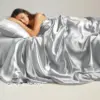 Ice Silk Bedsheet Mattress Bed Sheet Set, Luxury & Ultra Soft, Breathable Fabric, Anti-Slip Design Fitted Sheet Mattress Bedding 2