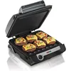 4-in-1 Indoor Grill & Electric Griddle Combo with Bacon Cooker, Opens Flat to Double Cooking Surface, Removable Nonstick Plates 1