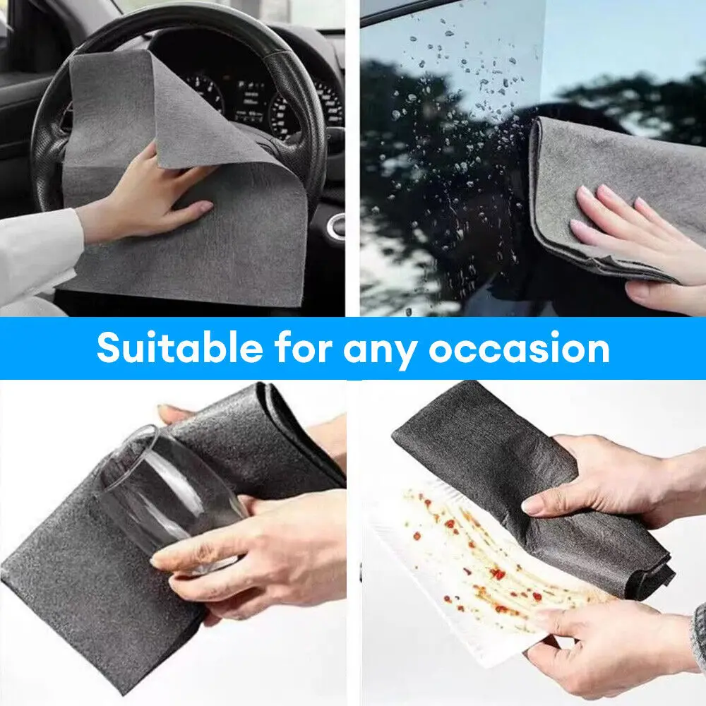 5/10/20pcs Magic Glass Cleaning Rags Multifunctional Car Home Windows Mirror Washing Towels Soft Drying Cloth Duster Towel