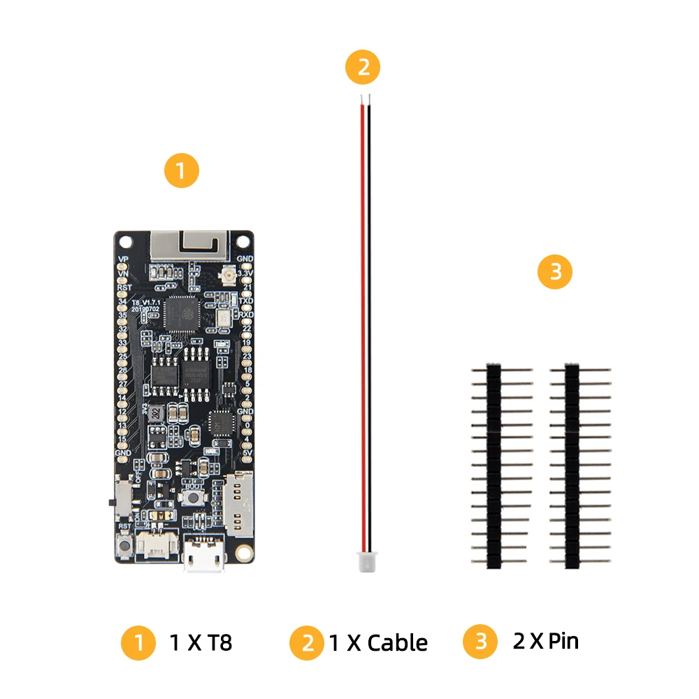 ® T8 ESP32 Development Board ESP32-C3 ESP32-S3 Module 8MB PSRAM TF Card 3D Anten
