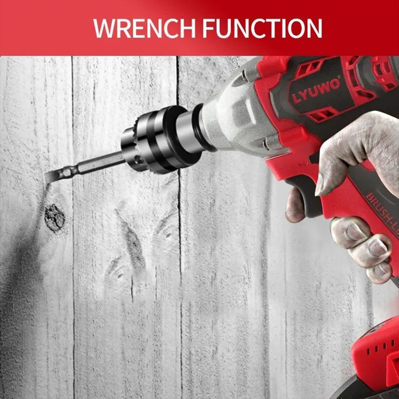 20V Electric Impact Wrench 600N.m Brushless Wrench Rechargeable 1/2 inch Li-ion Battery For Car Tires Cordless Power Tools 6