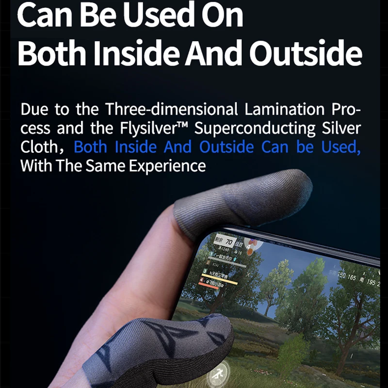 Flydigi غطاء إصبع الألعاب الفضي P1 LITE مقاوم للعر...