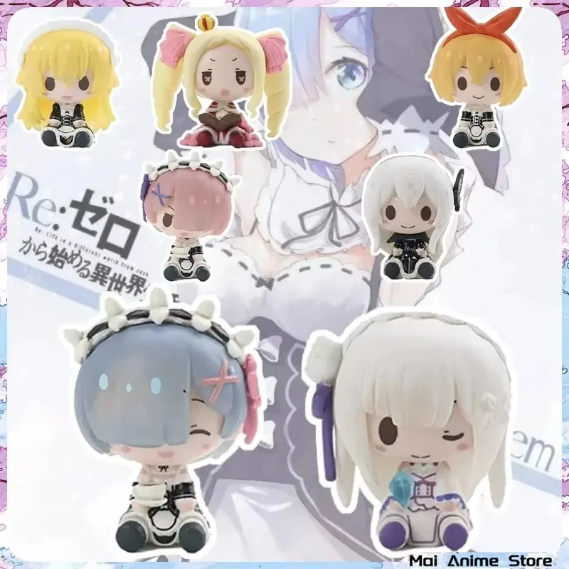 Anime Re Zero Rem Figure Cute Mini Statue Kawaii Beatrice Ram Figurine Table Decor House Decoration Ornament Desk Accessories