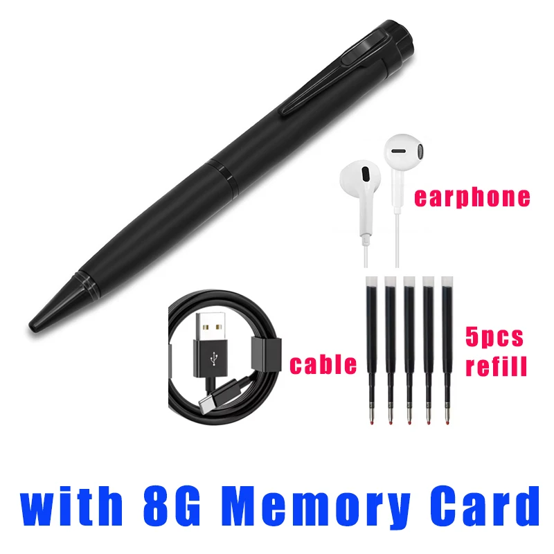 Professional Digital Voice Recorder Pen with Long-Distance Audio Recording and Expandable Storage