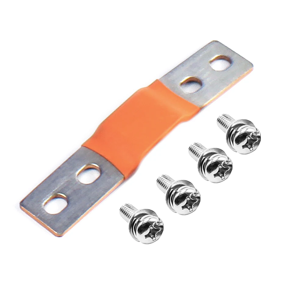 4 Holes Busbar Double-hole Bus bar 300A Flexible Busbars Insulated Nickel Plated Copper Connecter For EVE 280Ah 310Ah LiFePO4 lifepo4 battery