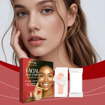 Facial Hair Removal Wax Strips - Peel-Off, Daily & Portable Wax Papers for Smooth Facial Hair Cleansing