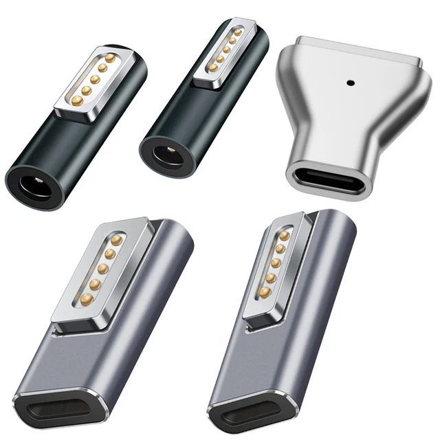 Type C Magnetic USB PD Adapter Connector For Type-C Female to Magnetic 2 USB C Female Magnet Plug Converter for MacBook Air/Pro