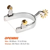 Hight Quality Horse Spurs Stainless Steel with Copper Rowel Anti-rust Horse Racing Equipment Horse Riding Spurs 5