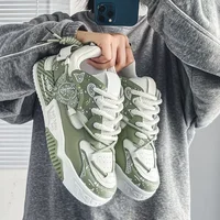 2024 New Men's Casual Niche Original Versatile Flat Platform Shoes Sports Thick Bottom Increased Height Trendy Shoes