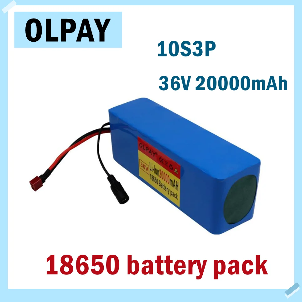 Литиевый аккумулятор 10S3P 36 в 20 Ач 500 Вт высокой мощности 42 18650 20000 мАч для
