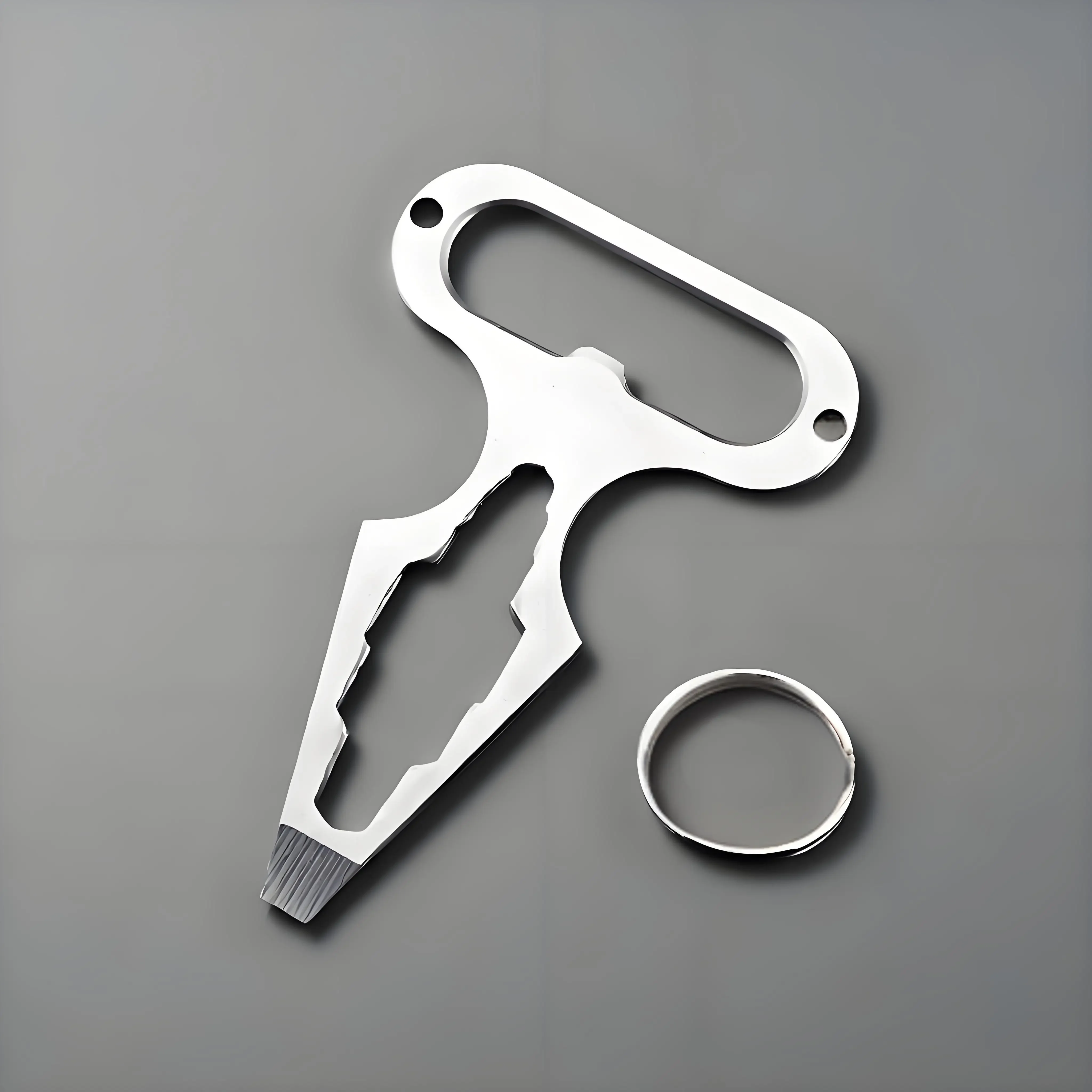 자기 방어 무기 야외 EDC 생존 도구 개인용 키체인 스팅어 병따개 렌치 남녀용