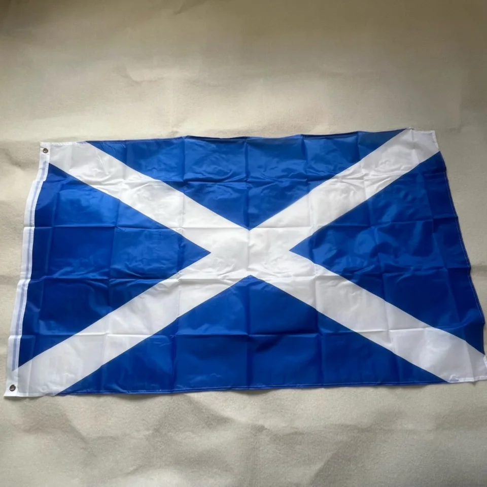 Bandeira Escócia 90x150cm - Poliéster Leve Com Ilhós | Bandeira Nacional Escocesa 3x5 Pés