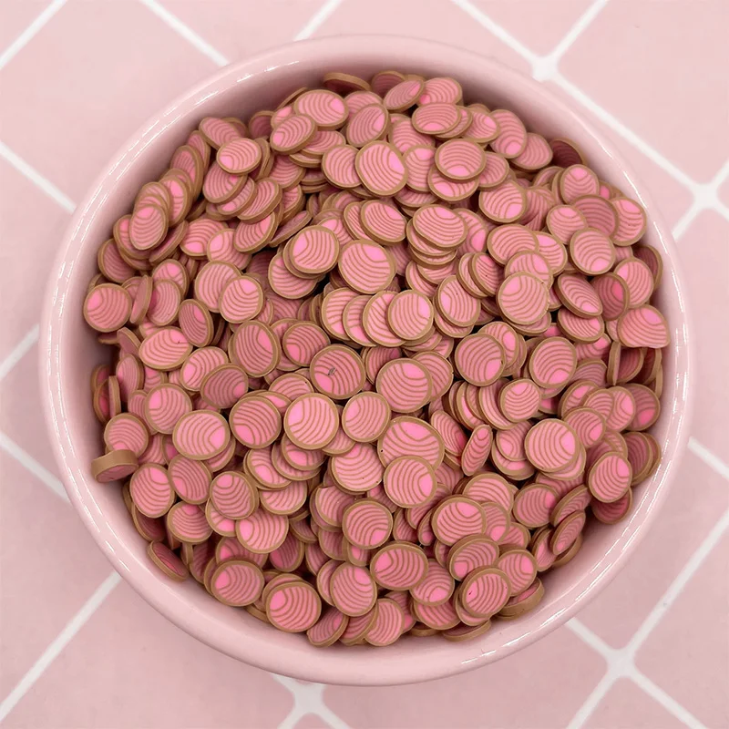 공예품용 시뮬레이션 빵 폴리머 클레이 조각, 가짜 스프링클, 슬라임 필링 액세서리, DIY 장식, 100g/로트, 5mm 