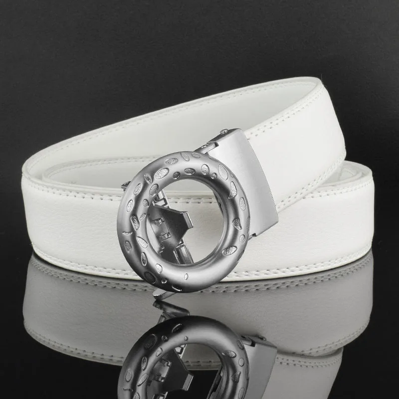 Fashion K-Letter Belt Men's Leather Automatic Buckle White Boys' Fashion  Leisure Designer Belts Men High Quality Ceinture Homme - AliExpress