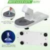 Universal Mini Hot Glue Gun Base Holder with Anti Stick Silicone Mat, Suction Cups Stand, Glue Gun Stand for most Mini Glue Gun 5