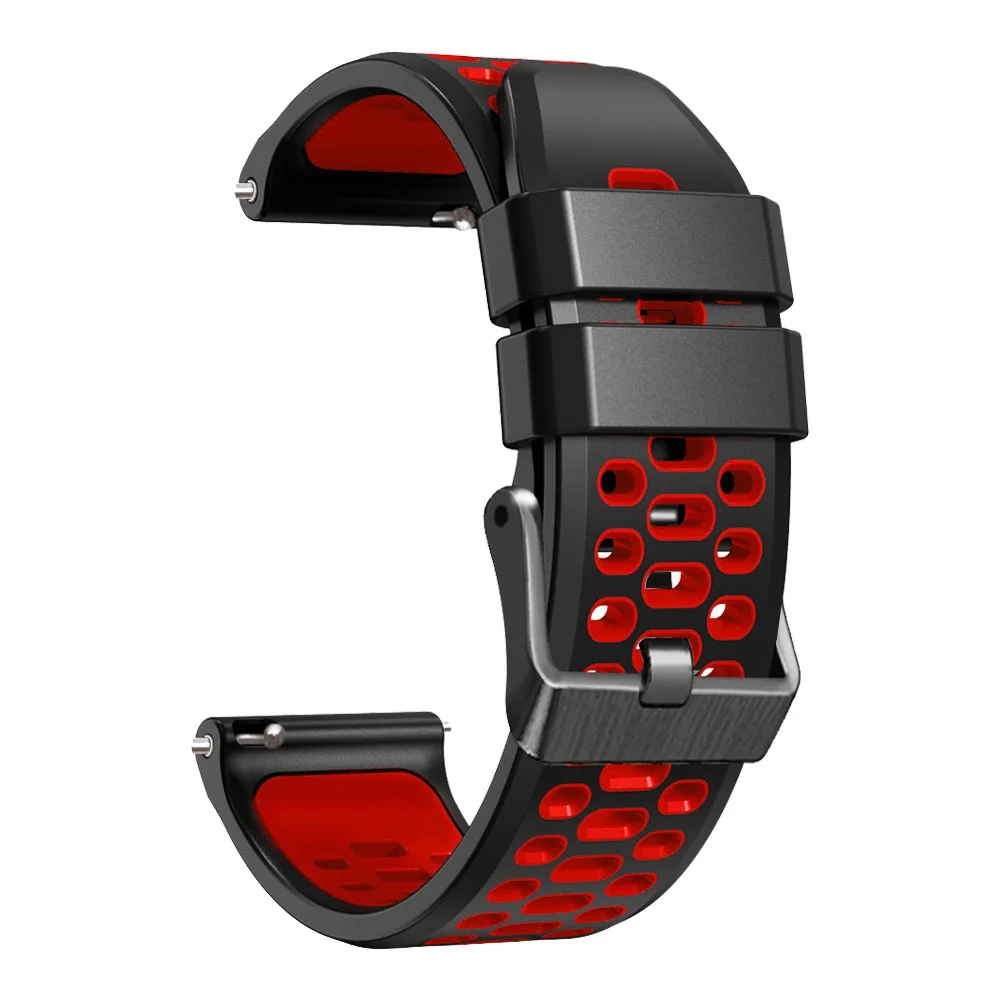 Breathable Sport Silicone Strap, 22mm - Universal Fit Bracelet