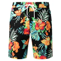 Flower Leaves Graphic Beach Shorts Pants Men 3D Printed y2k Surf Board Summer Hawaii Swimsuit Swim Trunks Cool Ice 1