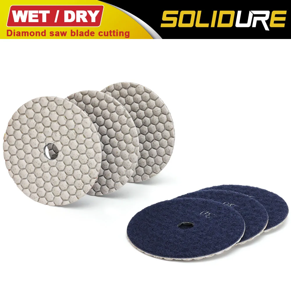 3pcs/set Grit 30# 4 inch 100mm dry diamond polishing pads for dry or wet polishing granite,marble engineered stone and concrete 3pcs girl resin mold girl concrete casting mould handmade epoxy