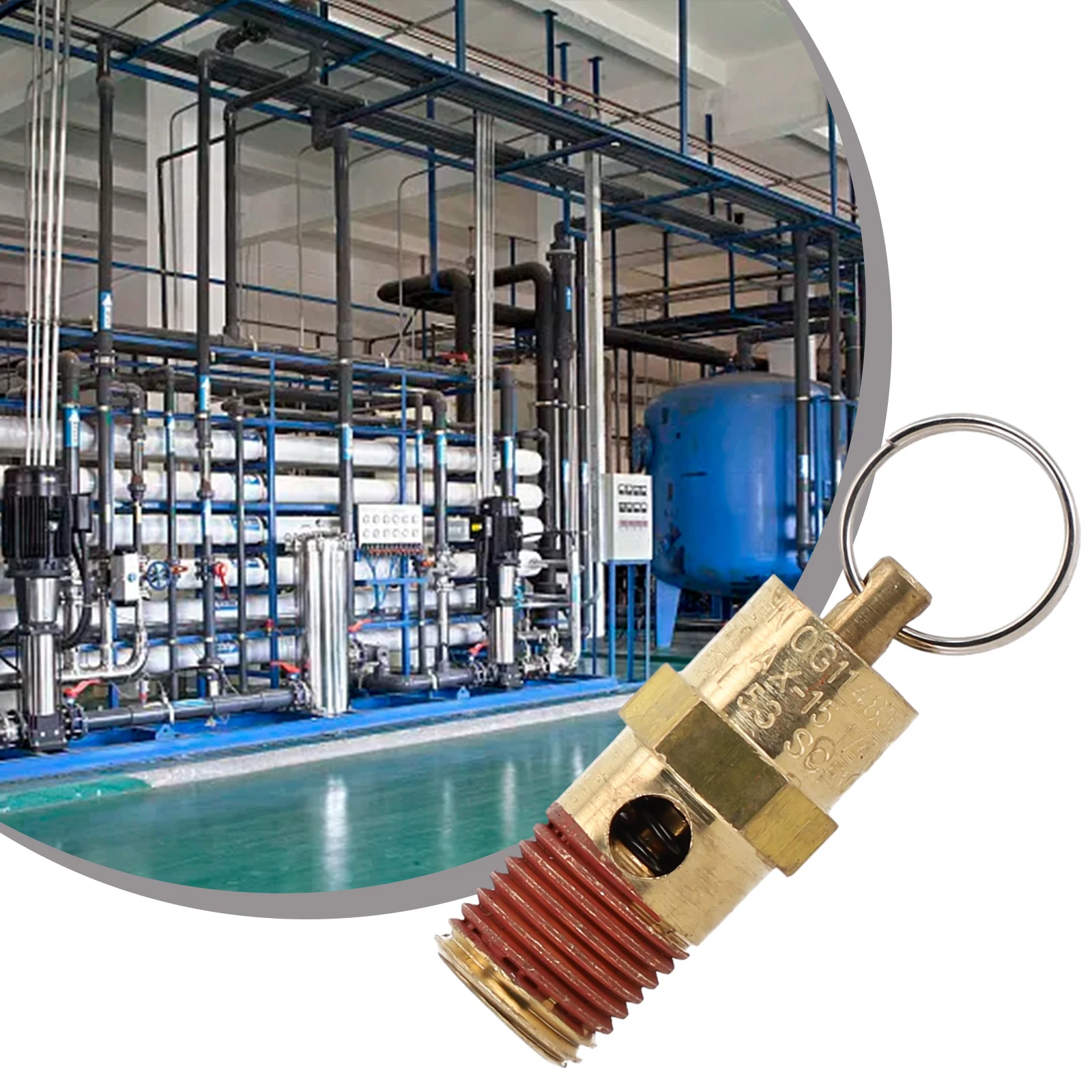 

Air Compressor Safety Relief Valve 1/4inch Male NPT Threaded 125PSI Inlet Connection Pneumatic Safety Relief Pressure Valve