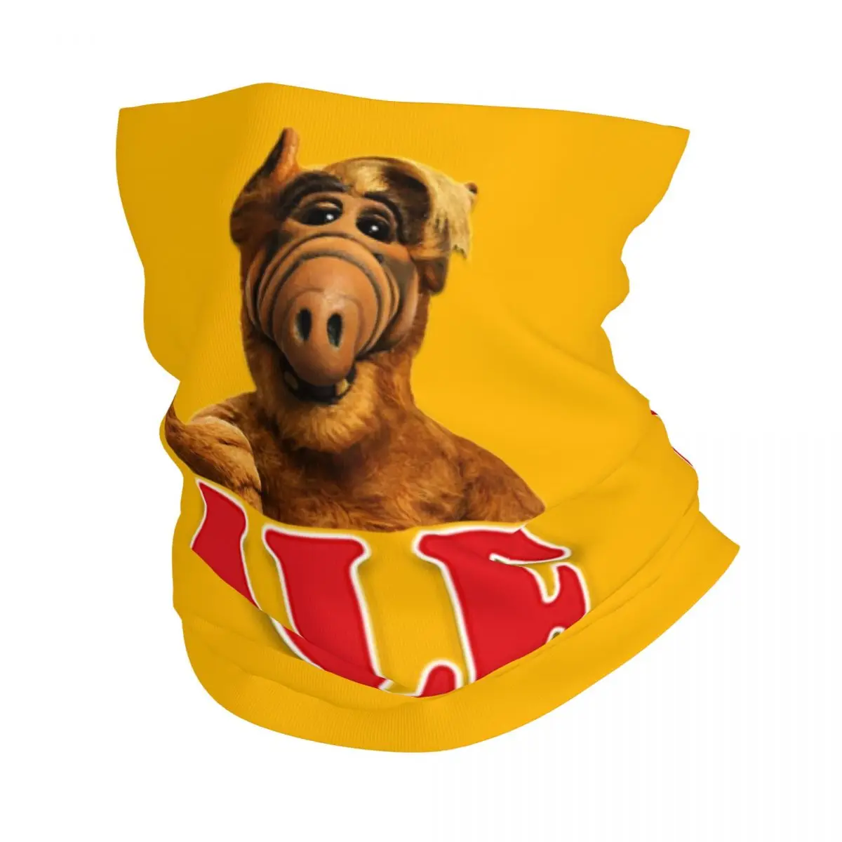 

ALF Alien Life Form Bandana Neck Gaiter for Hiking Camping Women Men Wrap Scarf Sci Fi TV Show Balaclava Warmer