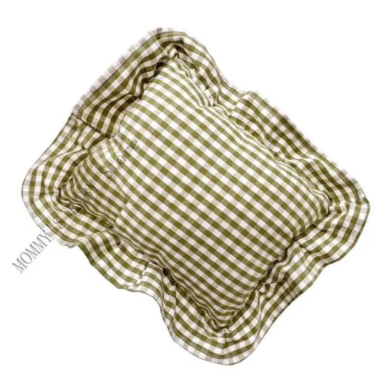 H3CD 북유럽 스타일  작은 베개 28x34cm 러플 디자인 Headrst 쿠션 컴포트