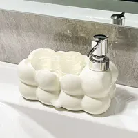 380ml เครื่องจ่ายสบู่ผงซักฟอกเจลอาบน้ําแชมพูขวดโลชั่นสบู่กล่องขนาดใหญ่ความจุกดอุปกรณ์ห้องน้ํา 3