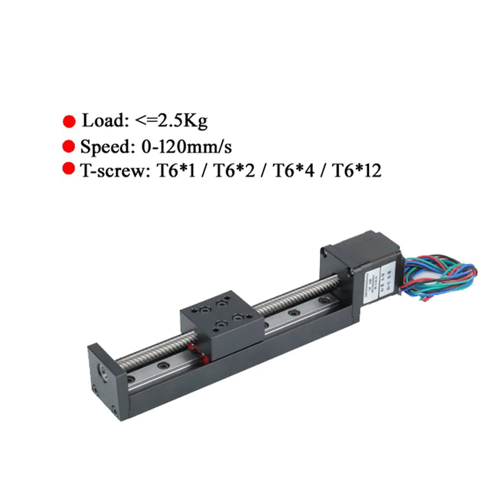 

3D Printer Linear Rail Guide T-type Mini Stepper Motor Linear Actuator 150-200mm Stroke Sliding Table&Nema11 28mm Stepper Motor