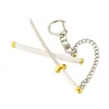 9cm Anime One Piece Keychain Sword 9cm Roronoa Zoro Katana Samurai Anime Scabbard Buckle Key Chain for Men Cosplay Toy Gift 5