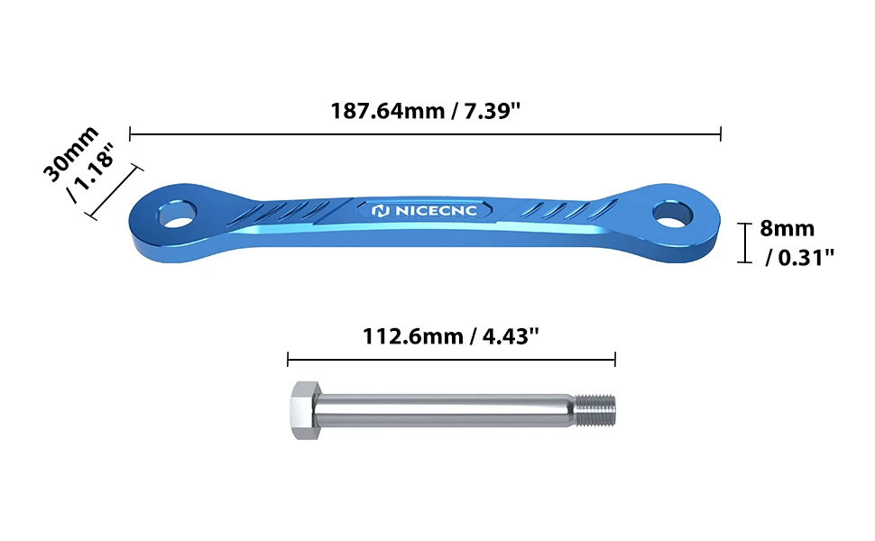 Für Yamaha Tenere 700 XTZ 700 2019-2024 Motorrad 1,5 "Tieferlegung Link Kit Tenere 700 Rally Edition 2020 2021 2022 2023 2024 – Detail 7