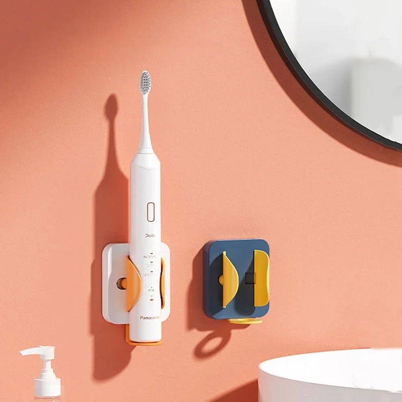 

Electric Toothbrush Holder Wall Mounted Gravity Sensor 2021 New Creativity Save Space No Trace Bracket Bathroom Accessories