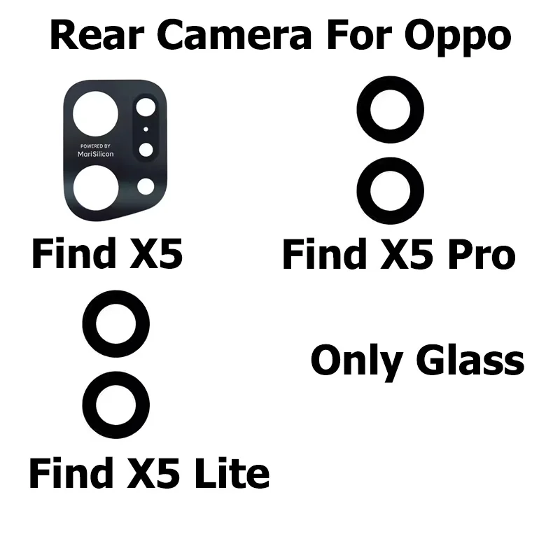 

Original Camera Glass For Oppo Find X5 Pro Lite Rear Back Camera Glass Lens Cover With Adhesive Sticker Replacement Repair Parts