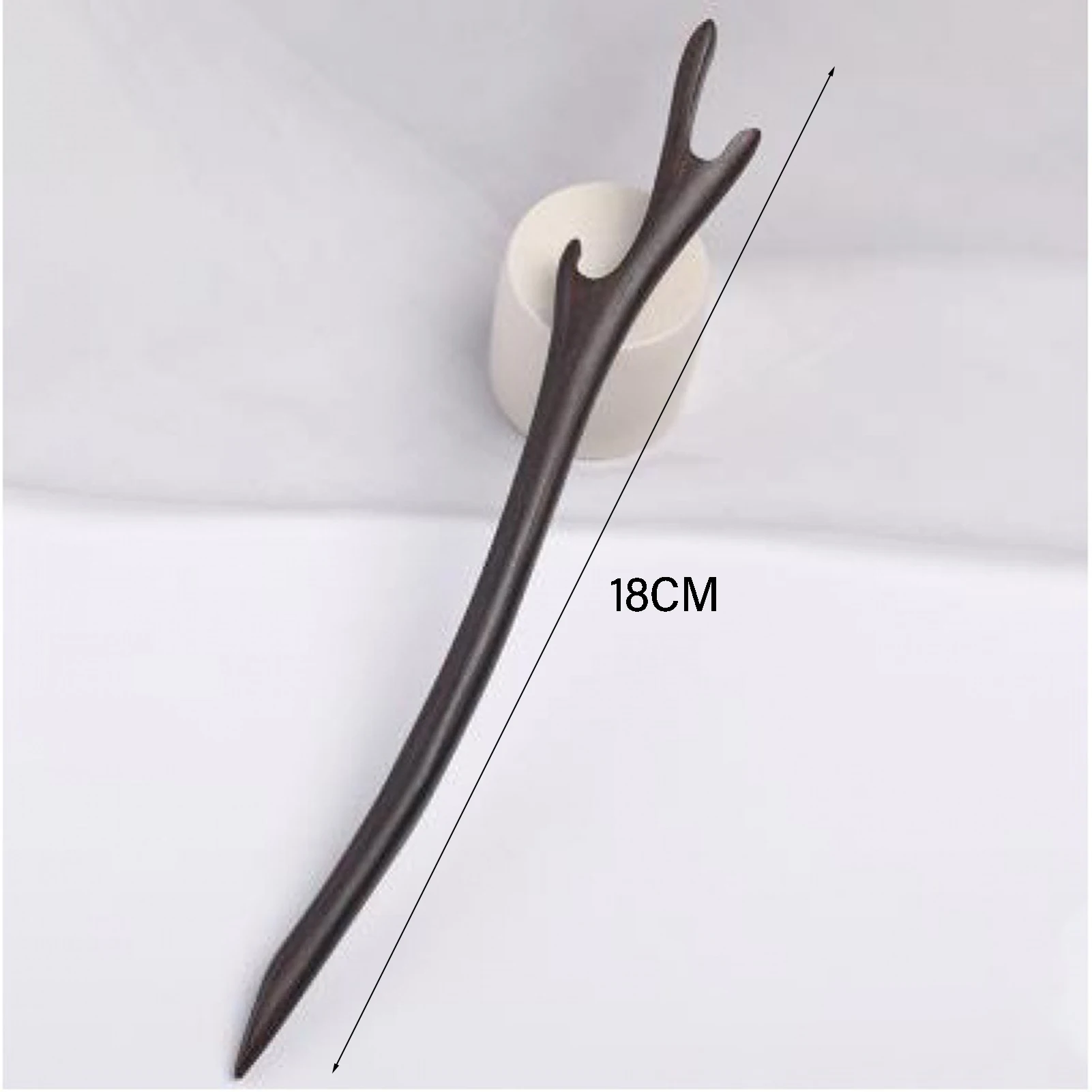 Sandelholz-Haarstäbchen, Vintage-Haarnadel für Frauen, natürlicher hölzerner Haarstab, minimalistischer Haarschmuck für langes Haar – Detail 5