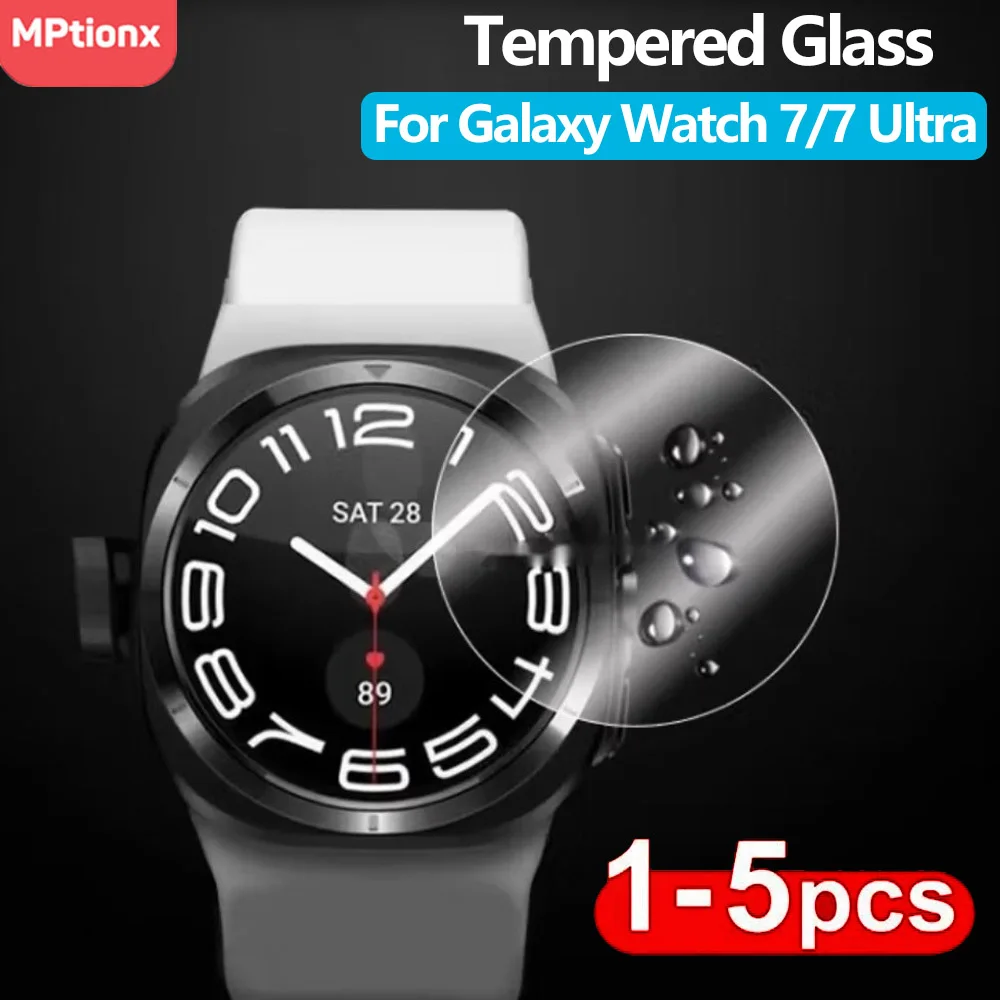Screen protector Tempered Glass for Samsung Galaxy Watch 7/FE 40mm 44mm HD Screen Protector Film Anti-Scratch for Galaxy Watch 7 Ultra 47mm film