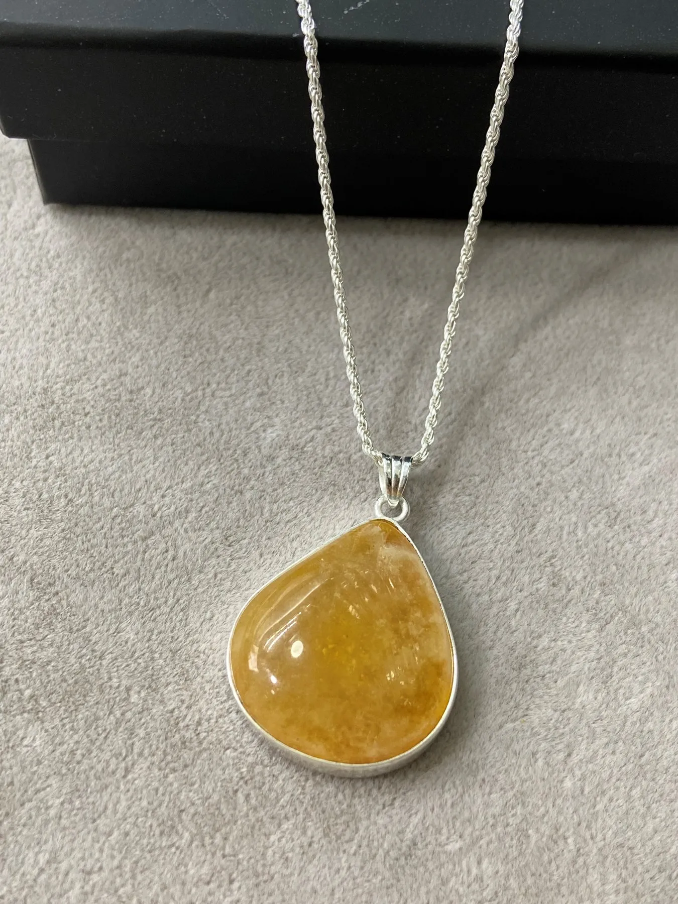 

Handmade Amber Pendant , Natural Amber Gemstone , Baltic Raw Amber , Huge Amber Pendant , 925k Sterling Silver Pendant