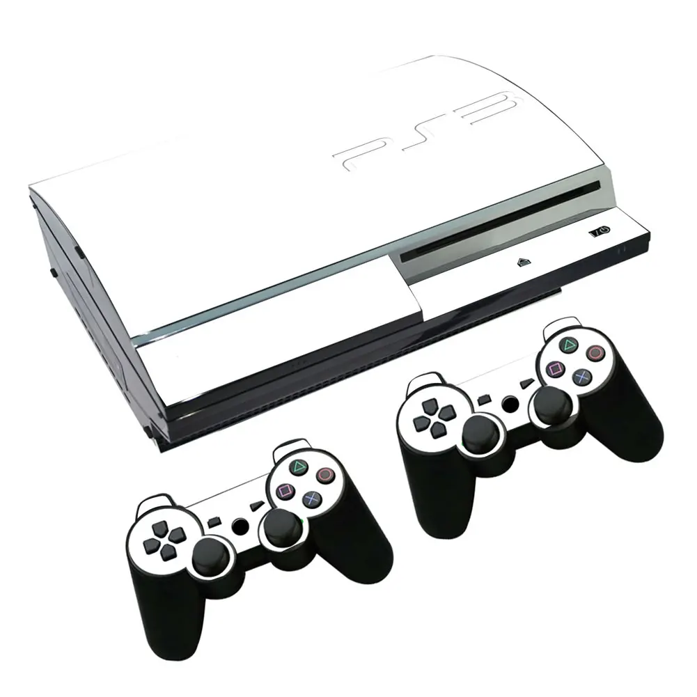 white color sticker Custom Design Popular Console Skin Sticker for PS3 fat 