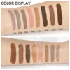 QIBEST 8 Colors Matte Liquid Eyeshadow Set Waterproof Long Lasting Eye Shadow Set Nude Eye Pigment Korean Makeup For Women 6