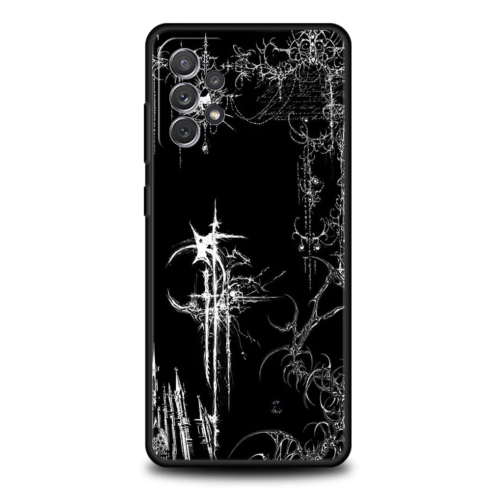 Cyber Sigil Cross Line Soft TPU Phone Case
