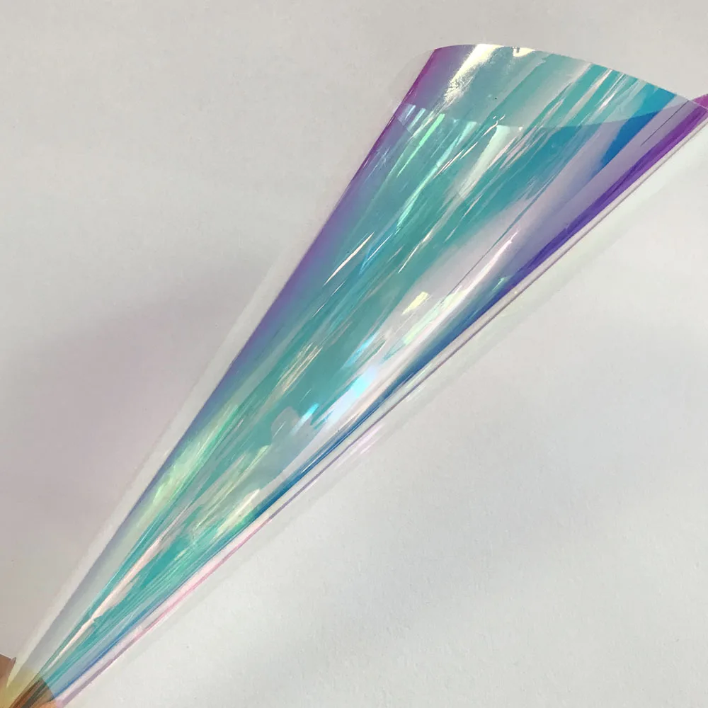 

Переливающаяся синяя VLT 58% стеклянная пленка, Оловянная Фольга для коммерческих зданий, офисных домов, наклейки на солнечной батарее, лист-Хамелеон 75x300