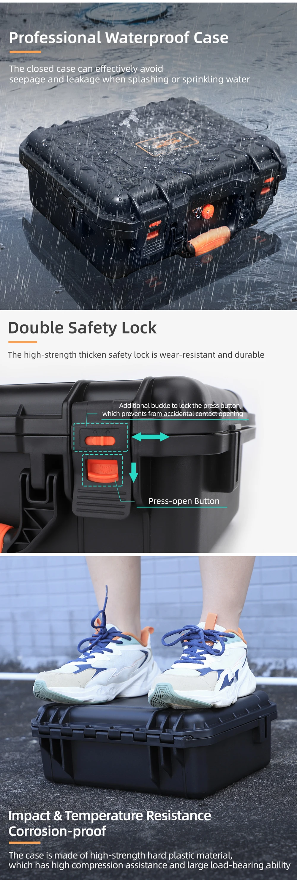 Waterproof Hard Box for DJI Mini 3 Pro /MINI 2/Mavic 3/AIR 2/ AIR 2S/RS 3 Hard Case Accessories Handbag Storage Bag