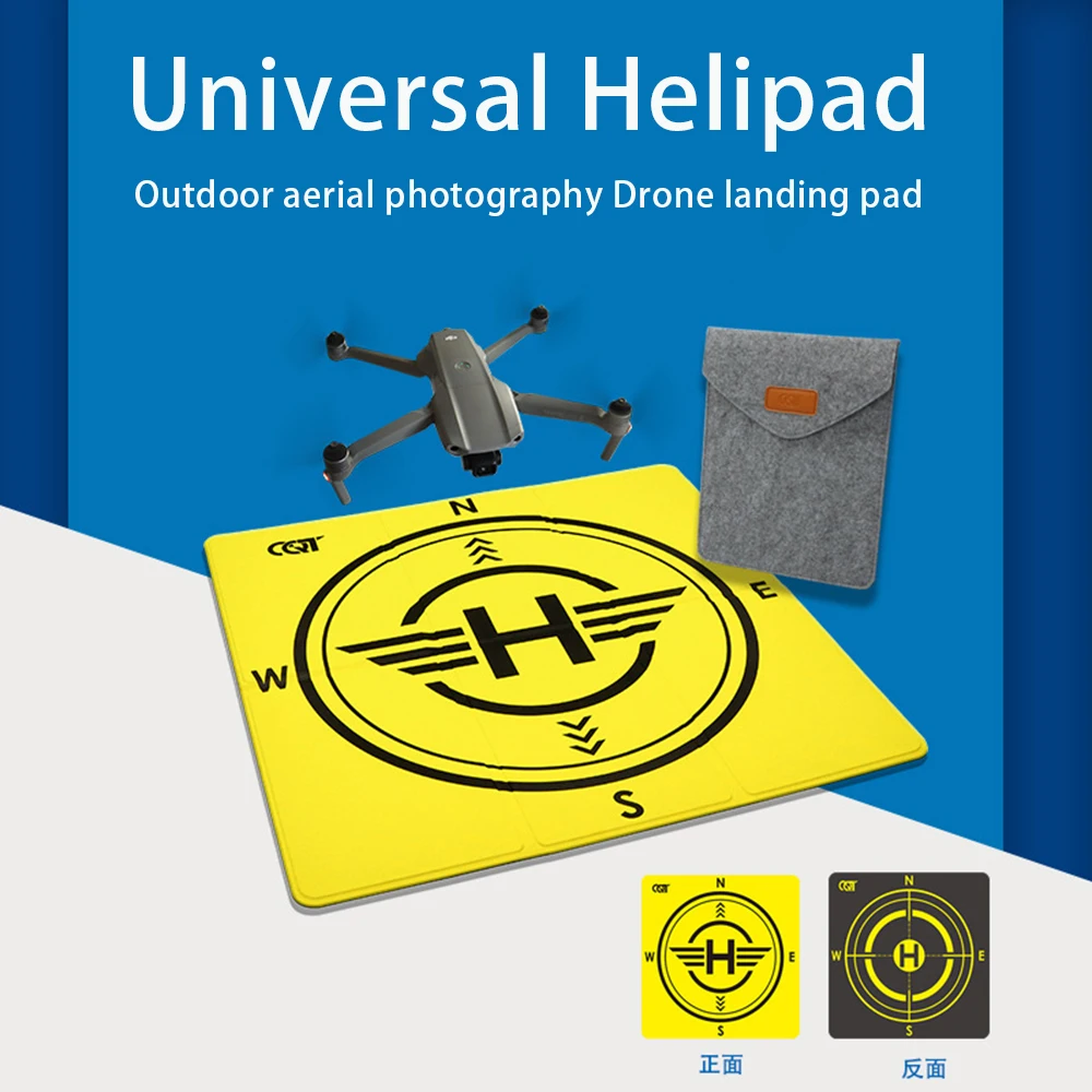 Accessori Per Droni Helipad Per Dji Mini 3 Pro/ Dji Air 3/ Mavic 3/Air 2S Pad Di Atterraggio A Doppia Faccia Per Fotografia Aerea All'Aperto
