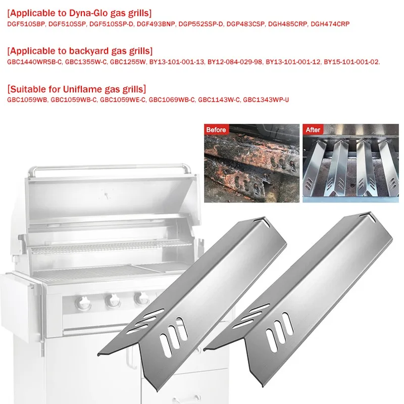 Bbq Burner Covers Stainless Steel Replacement Kit For Master Forge