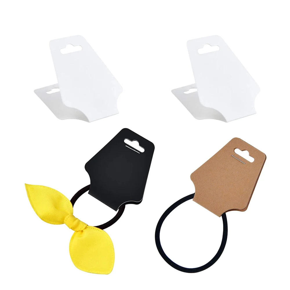 50pcs Foldable Blank Kraft Package Display Card Necklace Bracelet Hairband Price Hang Tag For DIY Jewelry Making Supplies