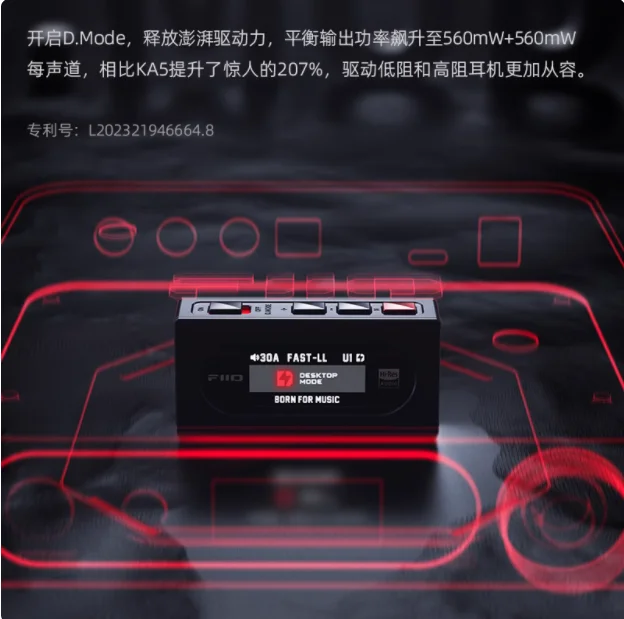 FiiO KA15 portable HiFi fever fully balanced decoding ear amplifier small tail Android iPhone sound card 3