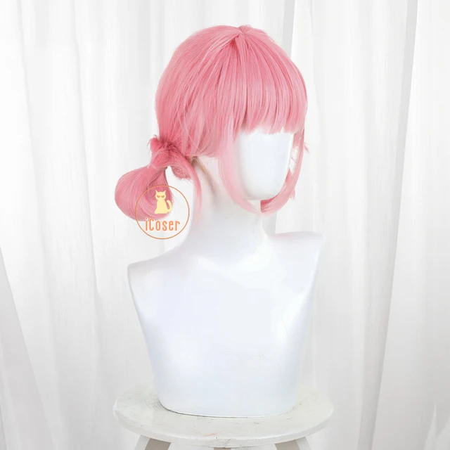 iCoser Anime Blue Box Hina Chono Cosplay Wig Pink Long Hair