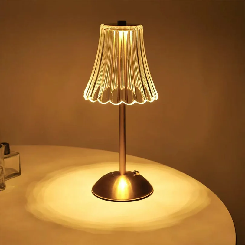 LED Table Lamps Touch Sensor Desktop Night Light USB Rechargeabl Portable Bedroom Book lamp Reading Lamps Decor Light