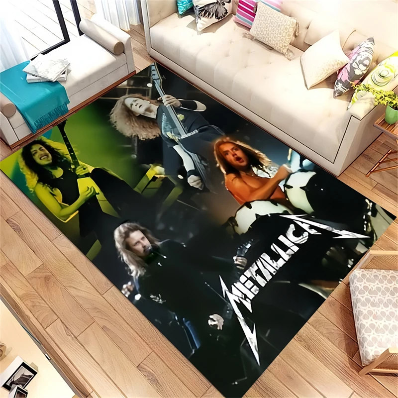 

Music Logo of Metallica Carpet Home Decor Kitchen Yoga Mat Bathroom Floor Mats Room Area Carpet Anime Carpets Camping Rug